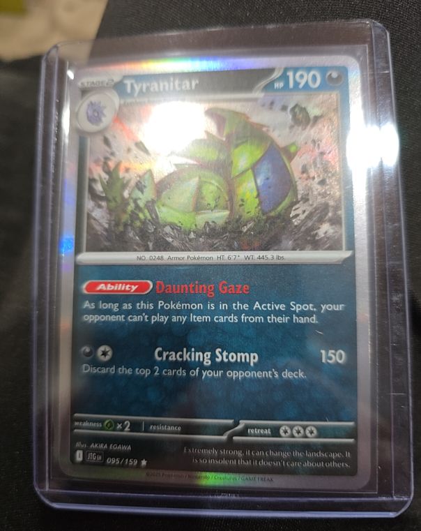 2025 Pokémon Journey Together #095 Tyranitar — front
