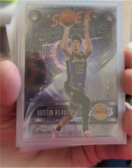 2025-26 Topps Chrome Sleek Finishers #SF-8 Austin Reaves — front