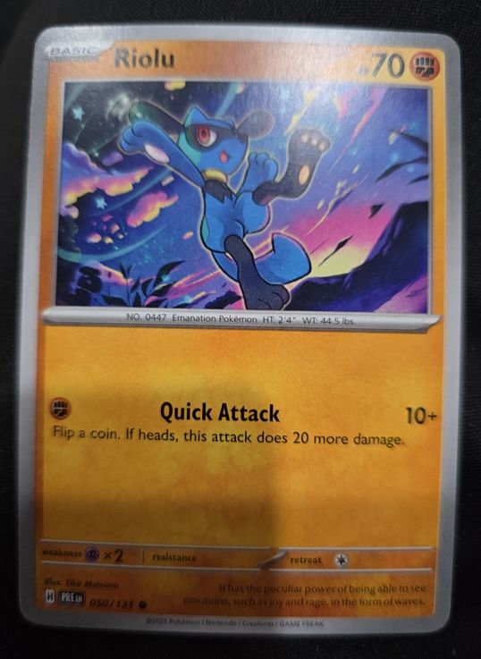 2025 Pokémon SV: Prismatic Evolutions #050 Riolu — front