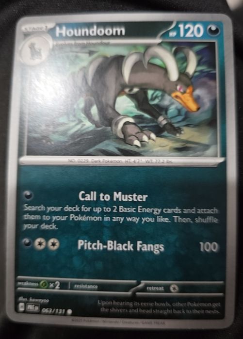 2022 Pokémon SV: Prismatic Evolutions #063 Houndoom — front