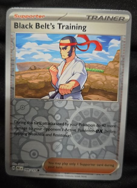 2022 Pokémon SV: Prismatic Evolutions #099 Black Belt's Training — front