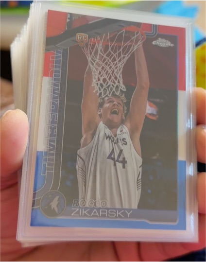 2025-26 Topps Chrome #296 Rocco Zikarsky — front