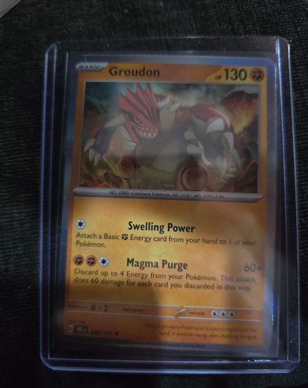 2016 Pokémon Prismatic Evolutions #049 Groudon — front