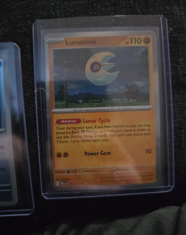 2025 Pokémon Mega Evolution #074 Lunatone — front