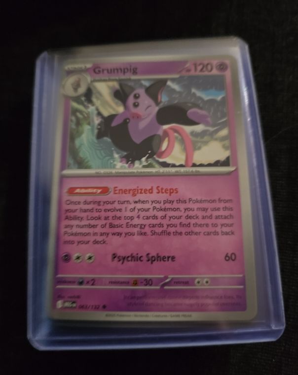 2024 Pokémon ME01 #063 Grumpig — front