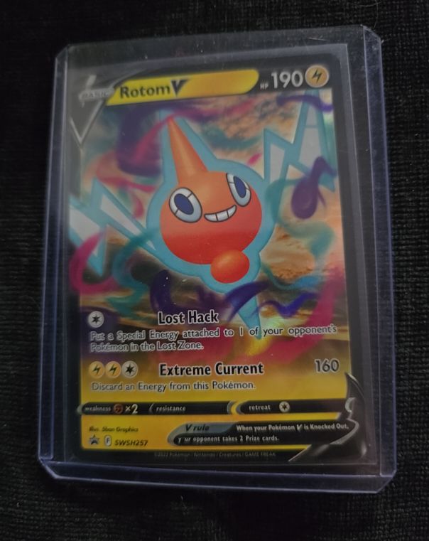 Pokémon TCG SWSH Black Star Promo #SWSH257 Rotom V — front