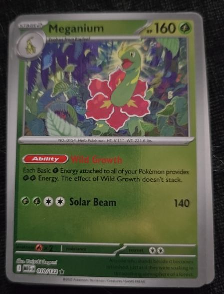 2025 Pokemon Mega Evolution #010 Meganium — front