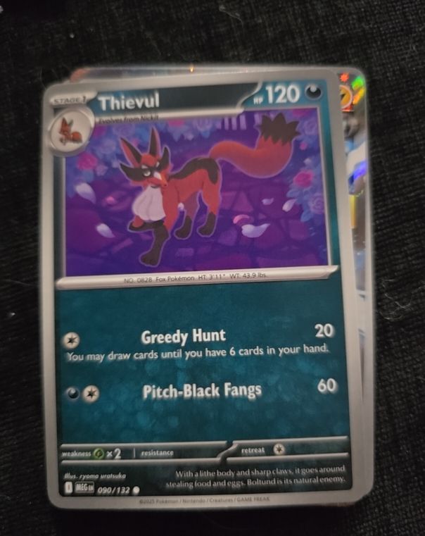 2025 Pokémon Mega Evolutions #090 Thievul — front