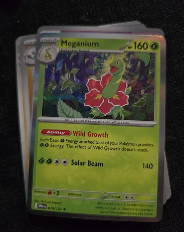 2020 Pokemon TCG Mega Evolutions #010 Meganium — front