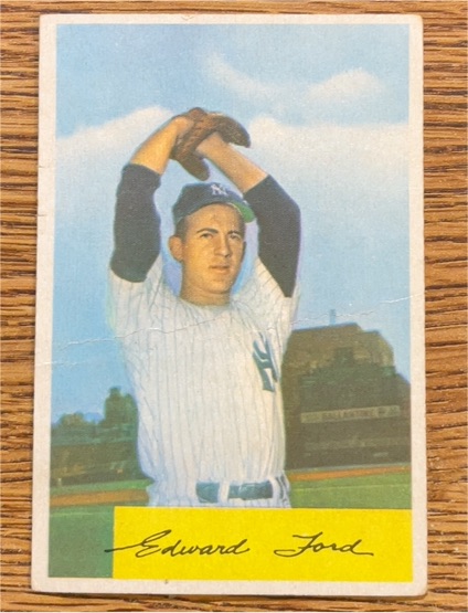 1954 Bowman #177 Whitey Ford — front