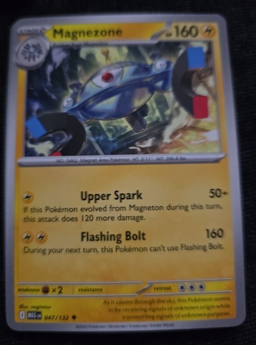 2022 Pokemon ME01: Mega Evolution #047 Magnezone — front