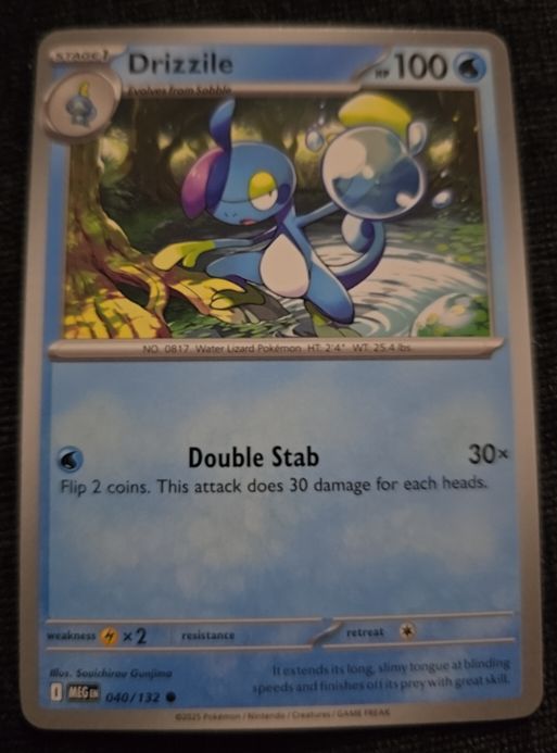 2023 Pokemon ME01: Mega Evolution #040 Drizzile — front