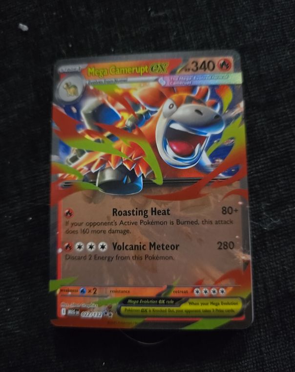 Pokemon Mega Evolution Mega Camerupt EX #022/132 — front