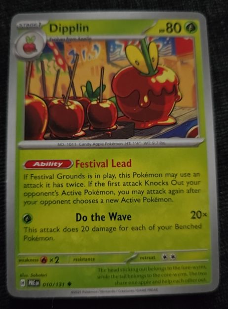 2023 Pokémon SV: Prismatic Evolutions #010 Dipplin — front