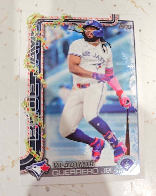 2025 Topps Holiday #H66 Vladimir Guerrero Jr. — front