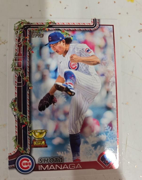 2025 Topps Holiday #H123 Shota Imanaga — front