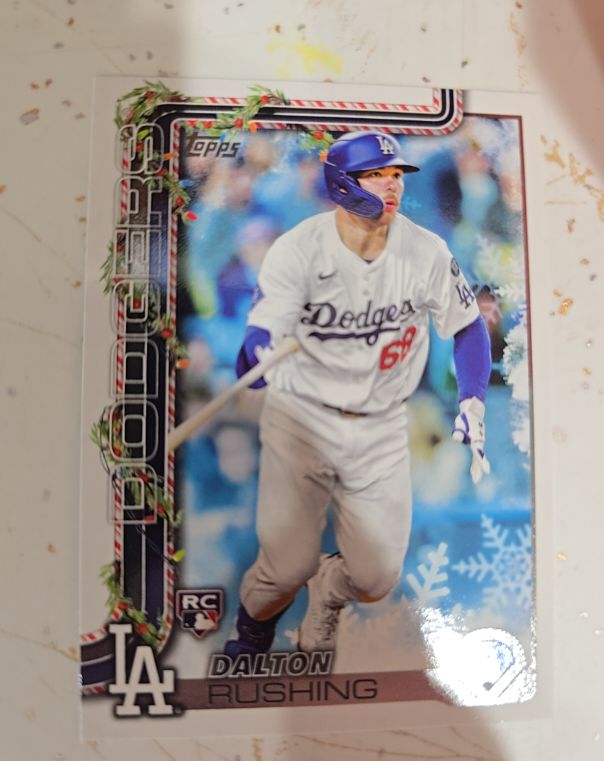 2025 Topps Holiday #H105 Dalton Rushing — front