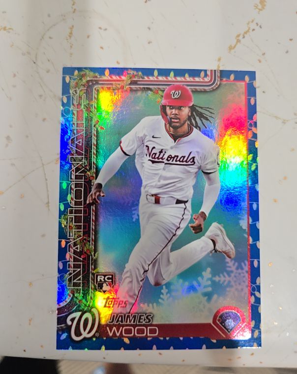 2025 Topps Holiday #H94 James Wood — front