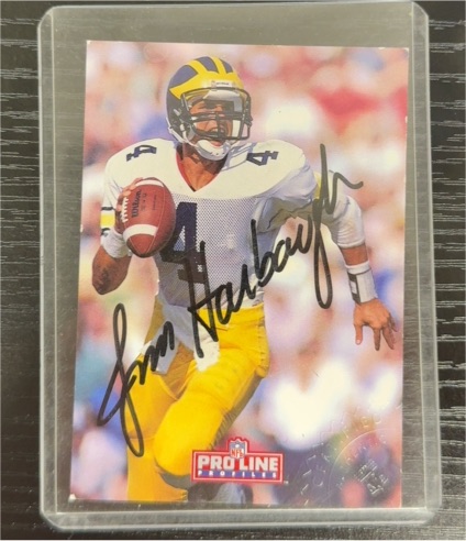 1992 Pro Line Profiles Jim Harbaugh — front