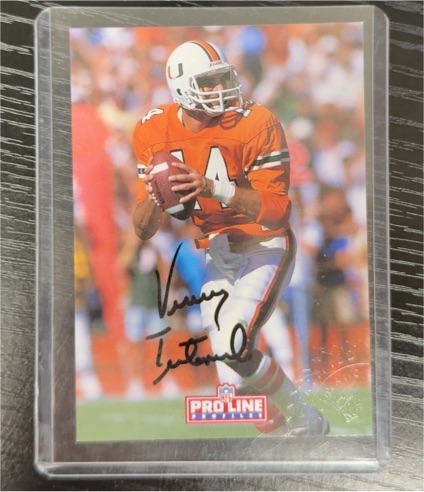 1992 Pro Line Profiles Vinny Testaverde — front