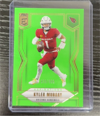 2025 Panini Donruss Elite Aspirations Lime Green #100 Kyler Murray — front