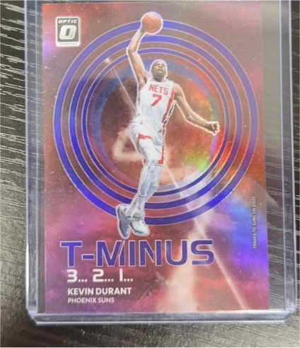 2022-23 Panini Donruss Optic #2 Kevin Durant T-Minus Insert — front