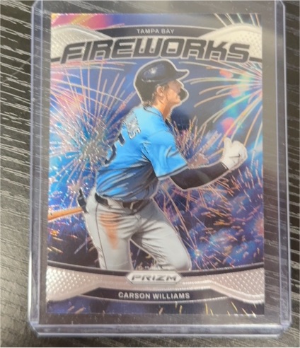 2025 Panini Prizm #17 Fireworks Carson Williams — front
