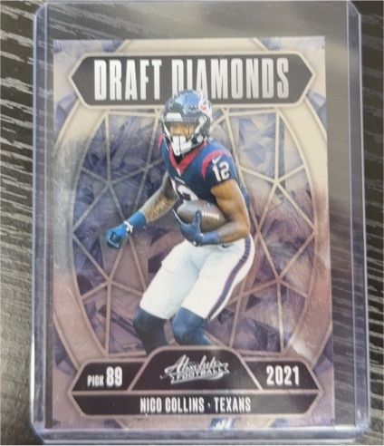 2025 Panini Absolute #DD-NCS Nico Collins Draft Diamonds — front