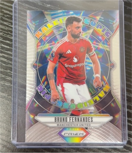 2024-25 Panini Prizm Premier League #13 Bruno Fernandes Kaleidoscopic — front