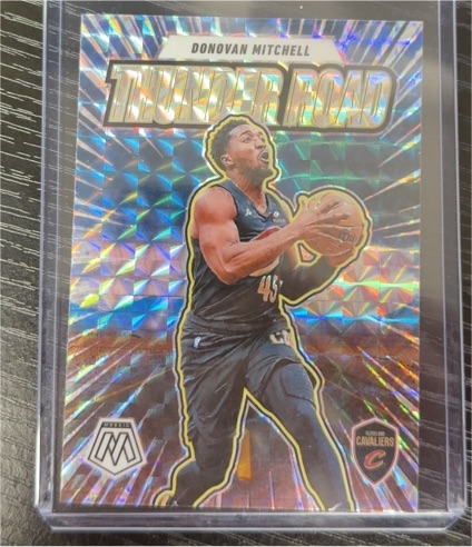 2024-25 Panini Mosaic Thunder Road #14 Donovan Mitchell — front