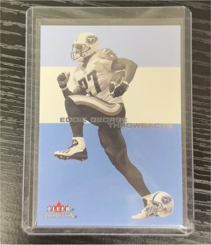 2001 Fleer Tradition Throwbacks #TB Eddie George — front