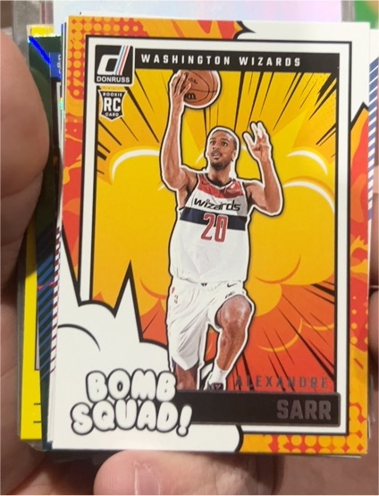 2024-25 Donruss #9 Alexandre Sarr Bomb Squad — front