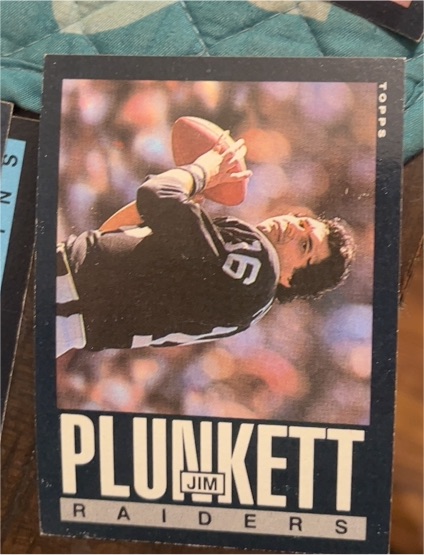 1985 Topps #297 Jim Plunkett — front