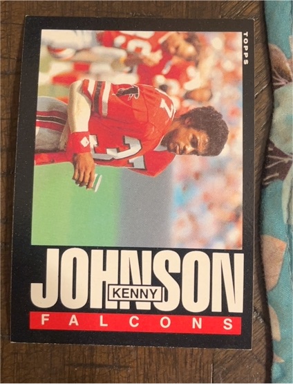 1985 Topps #16 Kenny Johnson Atlanta Falcons — front
