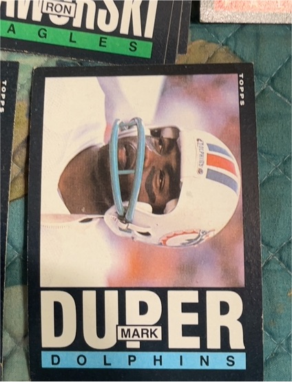 1985 Topps #310 Mark Duper — front