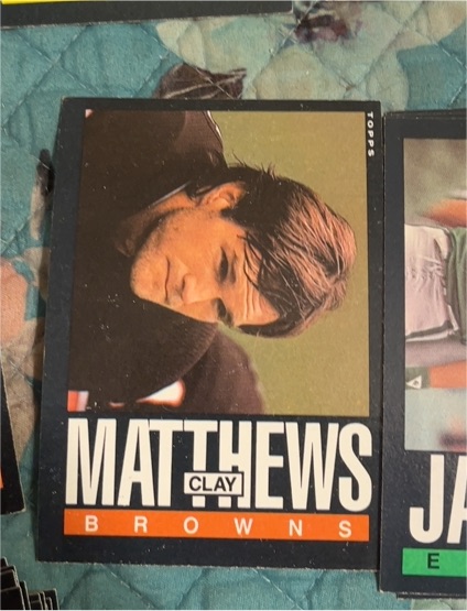 1985 Topps #230 Clay Matthews — front
