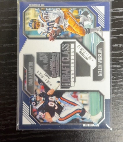 2024 Panini Contenders #3 Dan Hampton / Kellen Winslow Historic Draft Class — front