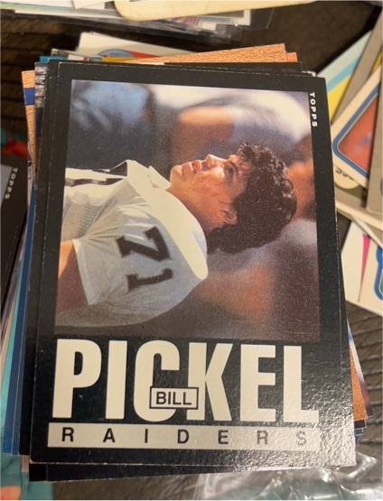 1985 Topps #296 Bill Pickel Raiders — front
