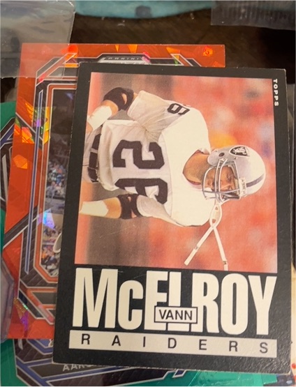 1985 Topps Football #294 Vann McElroy — front