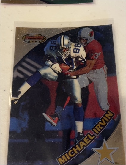 1997 Bowman's Best #91 Michael Irvin — front