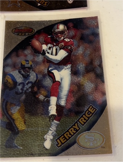 1997 Bowman's Best #50 Jerry Rice — front
