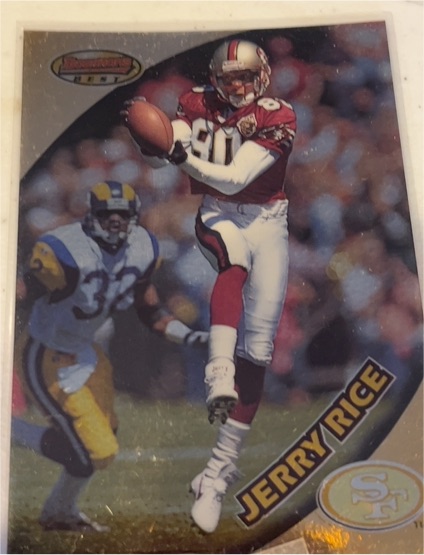 1997 Bowman's Best #50 Jerry Rice — front