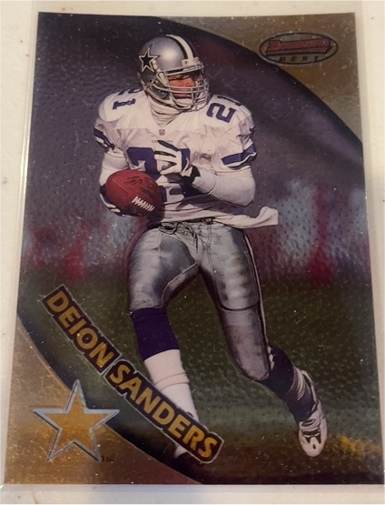 1997 Bowman's Best #62 Deion Sanders — front