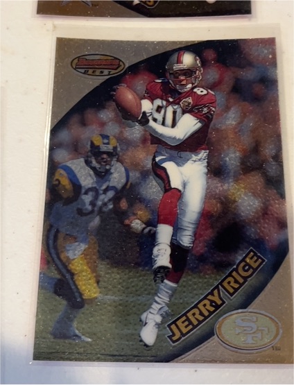 1997 Bowman's Best #50 Jerry Rice — front