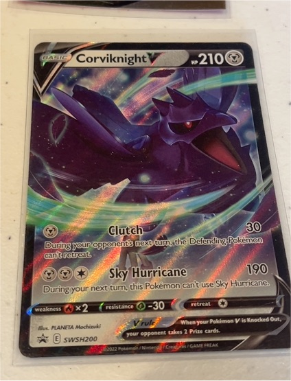 2022 Pokémon SWSH200 Corviknight V — front