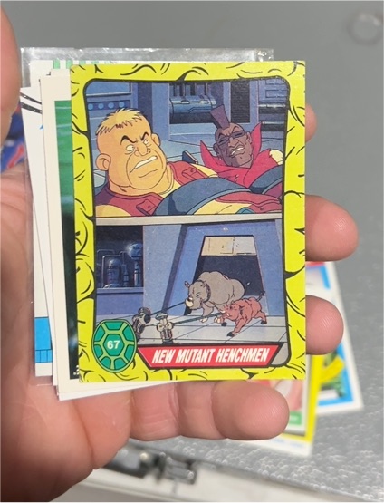 1989 Topps Teenage Mutant Ninja Turtles #67 New Mutant Henchmen — front