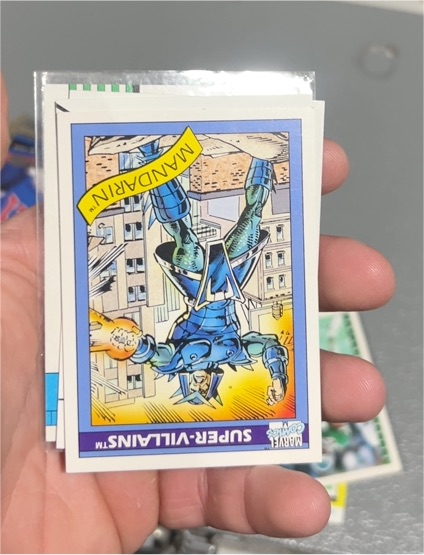1990 Impel Marvel Universe Series 1 Super-Villains #76 Mandarin — front