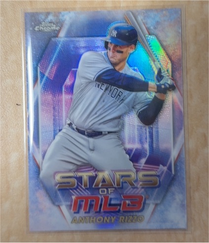 2023 Topps Series 2 Chrome Stars of MLB #SMLBC-52 Anthony Rizzo — front