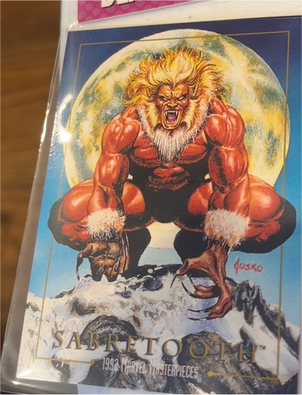 1992 SkyBox Marvel Masterpieces #78 Sabretooth — front