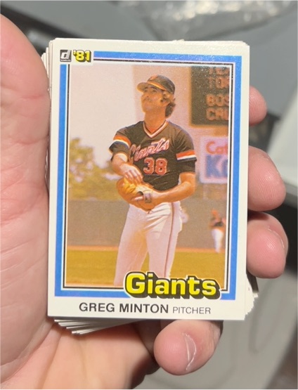 1981 Donruss #579 Greg Minton — front